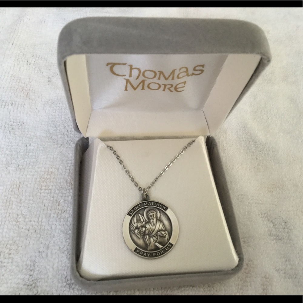 Thomas More Saint Matthew Sterling Silver